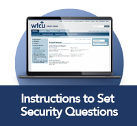 Instructions for Set Security Questions